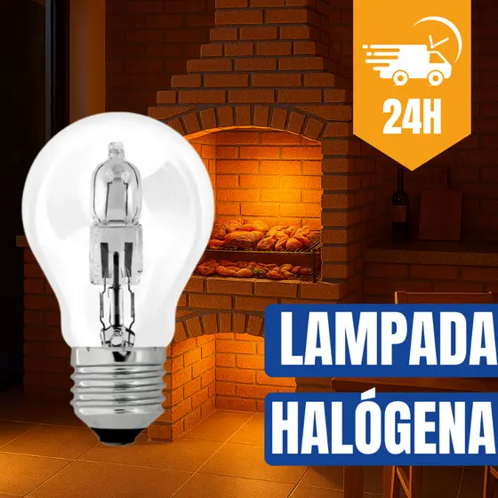 Kit 2 Lampada Para Churrasqueira 100W Halogena 2700K