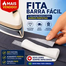 Fita Barra Fácil ® ORIGINAL- bainha Barra Calça Jeans Roupa Bainha cortina Ferro Passar tik tok