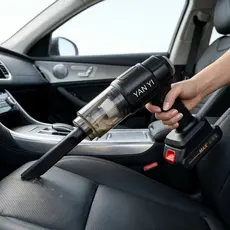 Aspirador Portátil Sem Fio 9000Pa Soprador 2em1 6 Bicos Filtro HEPA Carro Casa Sofá Pelos CHEFD