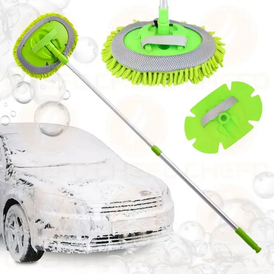 Escova Multifuncional Ajustável 360 Graus Leve Compacta e Ideal para Limpeza Automotiva CHEF D