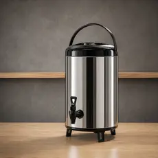 Botijão Térmico 12 Litros Inox Profissional Café Torneira Dispenser Bebidas Quente Frio CHEF D