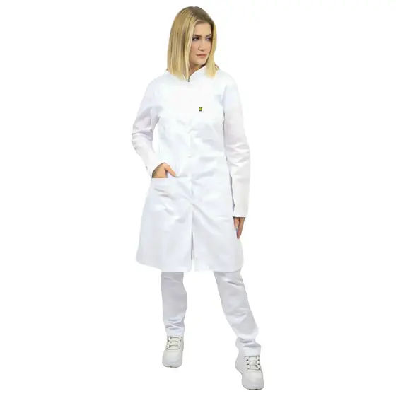 Jaleco Feminino em Algodão - Jaleco Enfermagem - Jaleco Fiosterapia - Jaleco Biomedicina