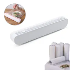 Suporte Papel Filme Plástico Pvc Parede Cortador com Cortador Porta Papel Para Embalar Alimentos