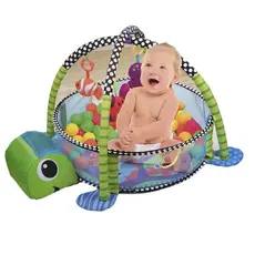 Tapete Atividades Piscina De Bolinhas 3 Em 1 Baby Style - Tartaruga