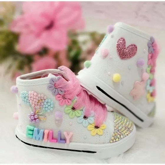 tênis personalizado infantil tema balão mágico