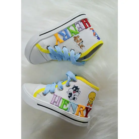 tênis botinha personalizado temático tema looney tuunes