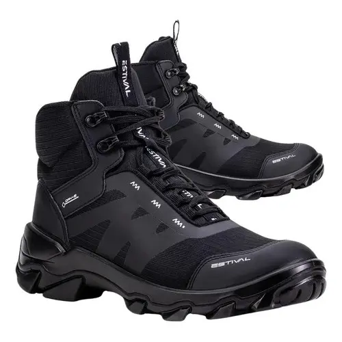 Bota Botina De Segurança Ocupacional Epi Estival Hb7000 Preto Bico Pvc Ca Original