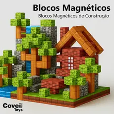 Blocos Magneticos Construção De Montar 60/96/148/192/296/384 Menino Bloco Construção