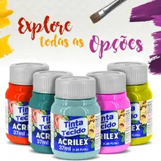 Tinta P/ Tecido Fosca 37ml ACRILEX