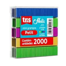 Mini Grampo Colorido Holic C/2000 N°10 TRIS