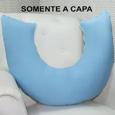 Capa Para Almofada De Amamentação Com Zíper Macia 100% Algodão