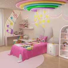 Jogo De Cama Infantil 2 Peças Lençol e Fronha Kids Maria Clara e JP