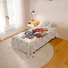 Jogo De Cama Infantil 2 Peças Lençol e Fronha Kids Vingadores