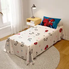 Jogo De Cama Infantil 2 Peças Lençol e Fronha Kids Homem aranha