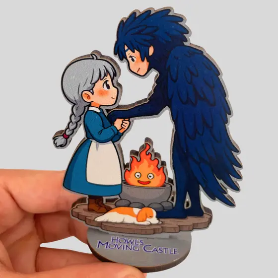 Totem o castelo animado Howl sophia studio ghibli decoração fofa estante filme anime animação