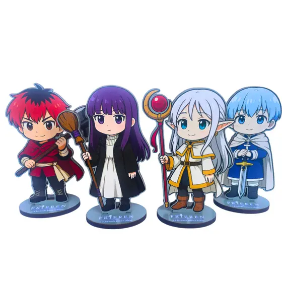 Action figure totem Frieren e a jornada para o além colecionavel anime protagonista elfa maga himmel