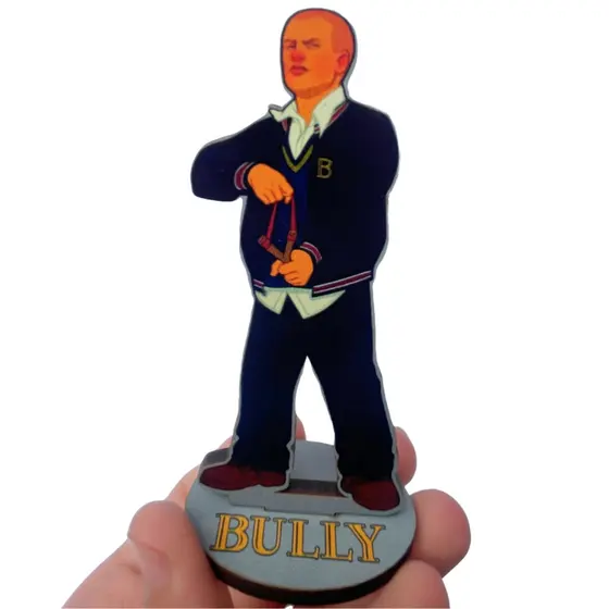 Totem Jimmy hopkins Bully  jogo gamer decoração para pc e videogame classico estante presente