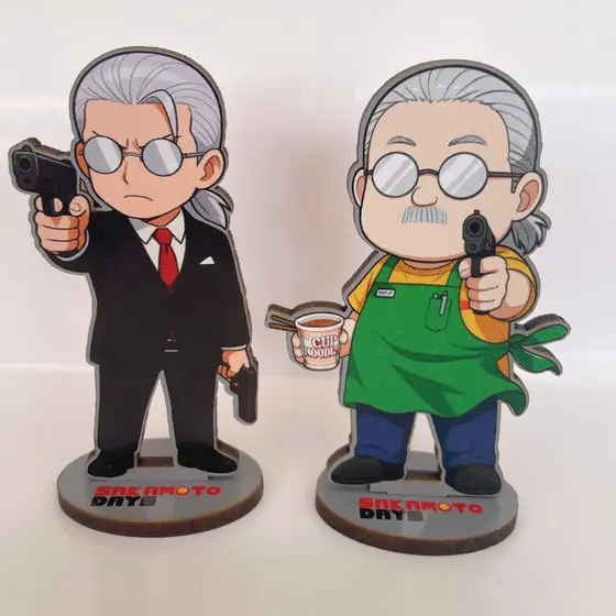 Totem sakamoto days Taro Shin anime decoração estilo action figure para setup estante presente otaku