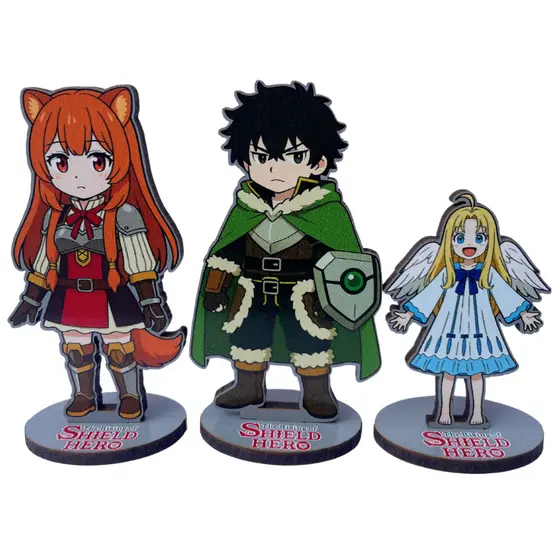 Totem The rising of the shield hero anime do heroi do escudo Naofumi Raphtalia filo decorativo otaku