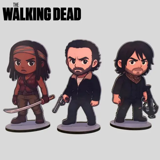 Totem The Walking dead Rick Grimes Daryl dixon Michonne Carol Negan Meggie Carl zumbi serie filme