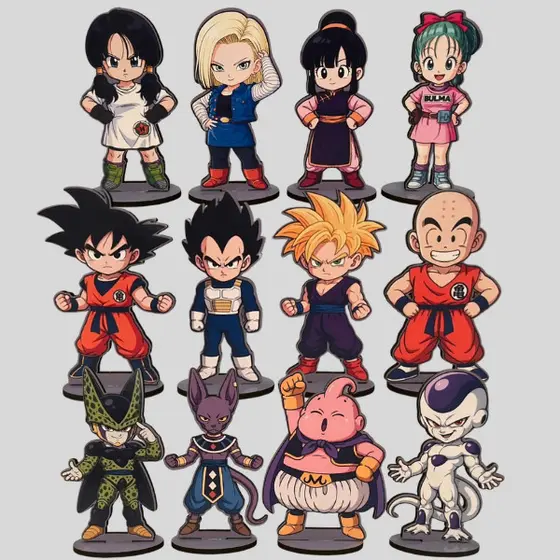 Totem Dragon ball anime daima gt super Gokuvegeta majin buu Videl gohan vegeta cell freeza bills