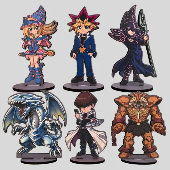 Totem Yu-gi-oh anime Yugi muto Seto Kaiba mago negro Maga Exodia  decoração cartas yugioh coleção