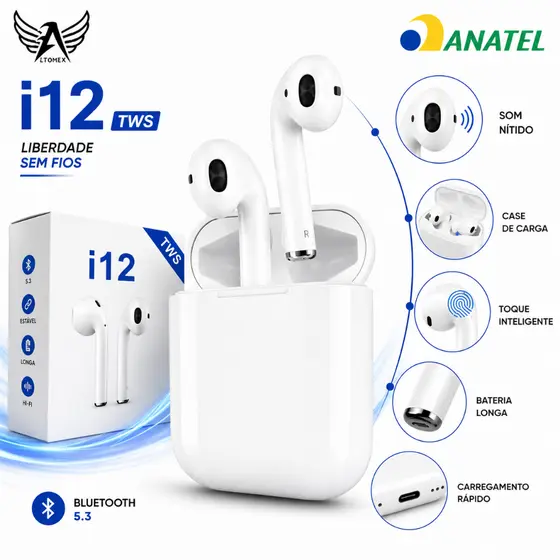 Fone De Ouvido Premium Bluetooth Sem Fio Tws 5.3 Anti-ruído Original Altomex