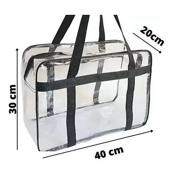 Bolsa Malote Transparente Moda Praia, Piscina, Viagem Grande ENVIO INMEDIATO