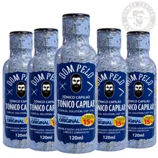 Kit 1 à 5x Tônico Capilar Antiqueda 120ml Serum de Crescimento Dom Pelo Cabelo Barba Sobrancelha