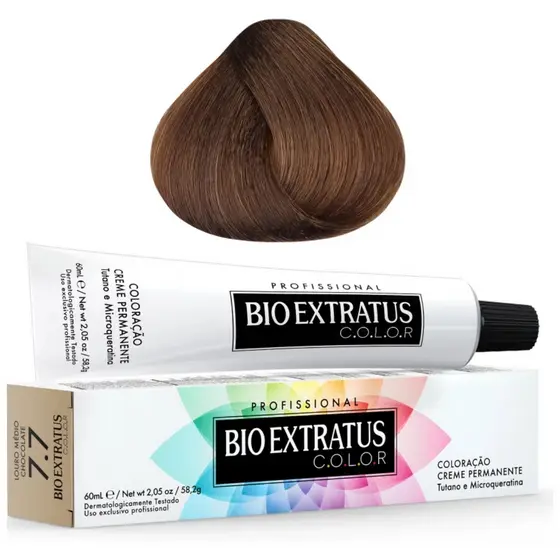 Tintura Bio Extratus Color 7.7 Louro Médio Chocolate/Coloração Profissional