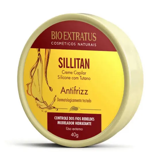 POMADA  CREME CAPILAR SILLITAN BIO EXTRATUS ANTIFRIZZ COM SILICONE E TUTANO 40G