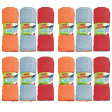 kit de panos em microfibra Celeste 48x58 Limpeza Multiuso, Chão, Carro, Prato, Vidro e muito mais
