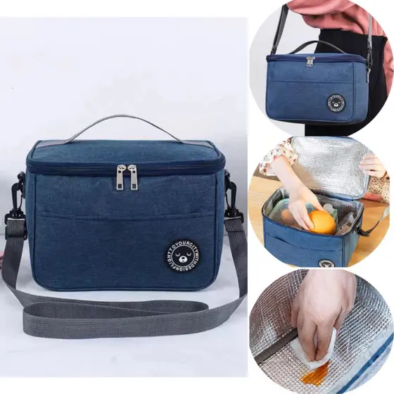 Bolsa Térmica de Mão a Prova D'água Para Levar Sucos, Lanches e Marmitas Alta Qualidade