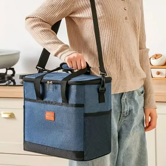 Bolsa Térmica Grande 15L Portátil Marmita Piquenique Bolsa--Luna