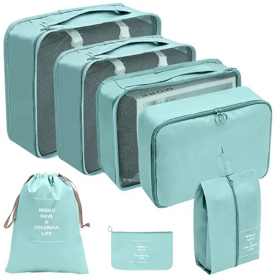 Kit 7/8 Peças Bolsa Organizadoras Para Mala