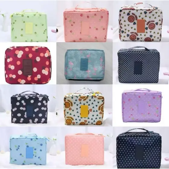 Necessaire Organizador Viagem Bolsa Para Maquiagem Impermeável Multifuncional-luna_hyq