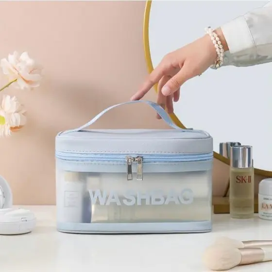 Nécessaire Frasqueira Transparente WashBag