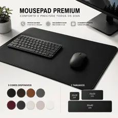 Mousepad Ergonomico 90x40cm Mouse pad Grande Em Couro Desk pad Mesa Home Office