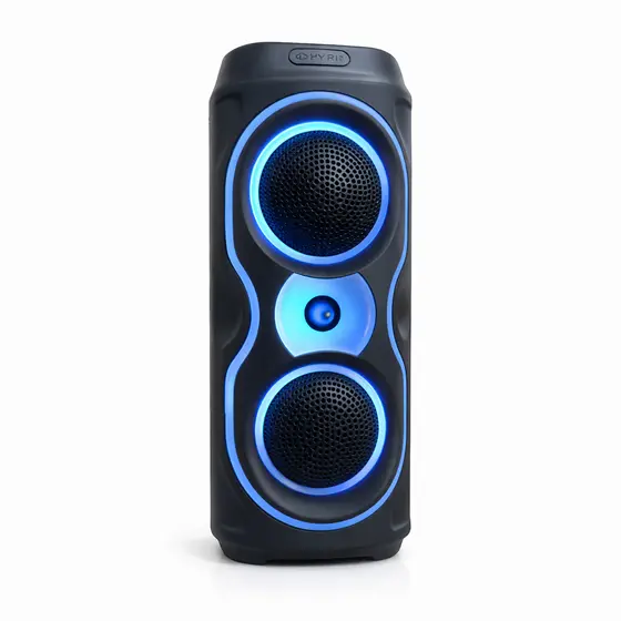 Caixa Som Portatil Amplificada Som Stereo Bluetooth Caixinha com 2 Alto Falante Torre