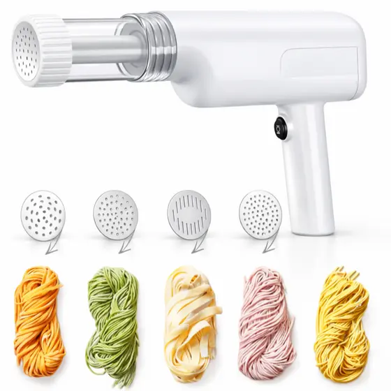 Maquina De Fazer Macarrão Elétrica Portátil 5 Modos Italiano Premium