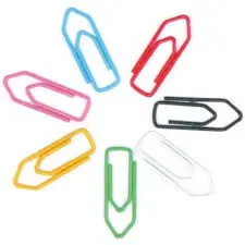 Clips Colorido em Metal 2/0 - 3/0 - Organizador, Prendedor de Papel, Decoração Bacchi