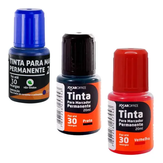 Tinta Para Marcador Permanente Refil Recarga Caneta Reabastece Pincel Atômico Prático Rápido