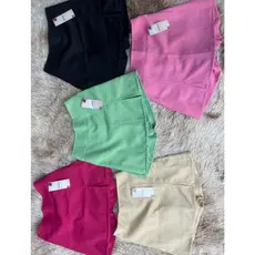 Shorts saia, alfaiataria.