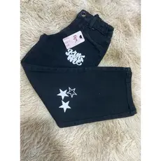 Calça wid leg, black.