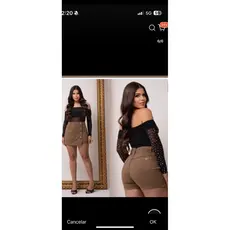 Shorts saia , moda blogueira.
