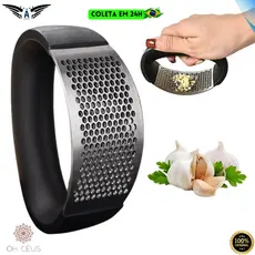 Amassador Espremedor de Alho Manual Cebola Prático Resistente Fácil de Lavar Cozinha Aço Inoxidável