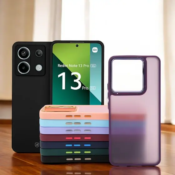 Capa Protetora Fosca Borda Colorida para NOTE 13 PRO 5G