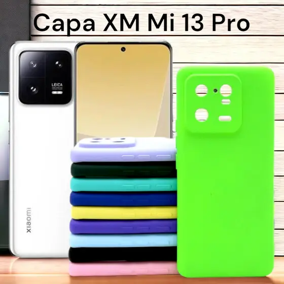 Capa Aveludada Silicone XM MI 13 Pro