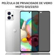 Película de Privacidade de Vidro Moto G13/G23/G53