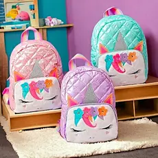 Mochila Escolar Infantil Menina Unicórnios Barbie Minney